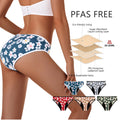 Shanhao OEM Women's PFAS-free 4-Layer Medium Flow Menstrual Panties Leakproof Panties Performance Bio Based Period Underwear