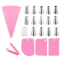 Stainless Steel Eco-Friendly Cake Decorating Nozzles & Accessories Over 20 Pieces Including Pastry Bag & Bakery Set
