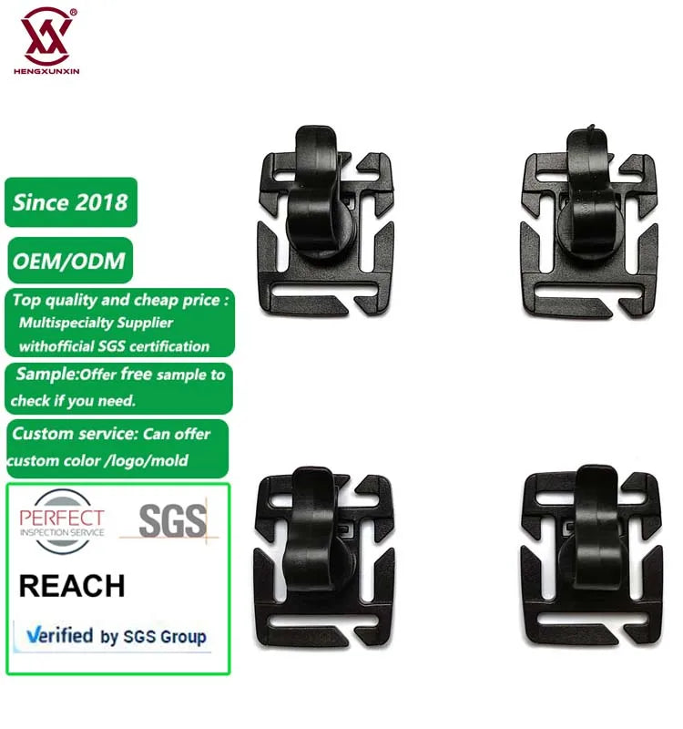 Professional Outdoor Backpack Accessories Plastic Buckle Tube Clip Packs for Water Bag & Drink Tube for Outdoor Activities