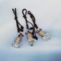 Car Decoration Perfume Bottle  Essential Oil Diffuser Hanging Pendant Crystal Automobile Rear View Mirror Ornaments Accessories