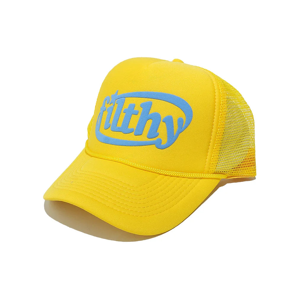 OEM ODM Fashion Popular Custom Printed Logo Polyester Foam Breathable Toque Sports Cap Trucker Hat