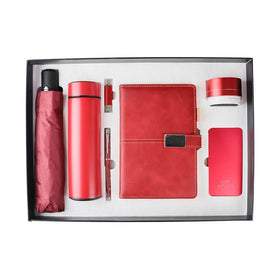GemFully Corporate Gift Ideas for Clients B2b Cute Journal Gift Set Note Book with Power Bank and Usb Gift Umbrella