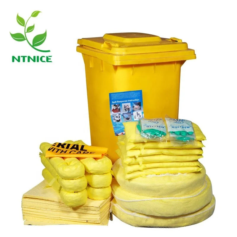 240L Chemical Spill Kits With Wheeled Bin USA Market Hazchem Usage