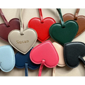 New Personalise Luxury Leather Bag Pendant Accessories Handbag Pendant love Heart Designer PU Leather Keychains Bag Charms