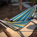 WoQi Space Saving Hammock Stand with Cotton Rope Hammock Combo New Type Hammock with Stand