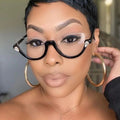 L07174 Anti-blue Light Cat Eye Glasses Frames Women Trending Styles Half Frame Designer Fashion Computer Glasses
