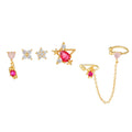 Trendy Minimalist 18K Gold Small Huggie Hoop Birthstone Earring Sets for Multiple Piercing Hypoallergenic Earring Stacks