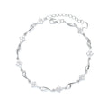 Fashion Women Luxury Jewelry Classic Design AAA Cubic Zirconia Femme Designer Bracelet 925 Silver Bracelet