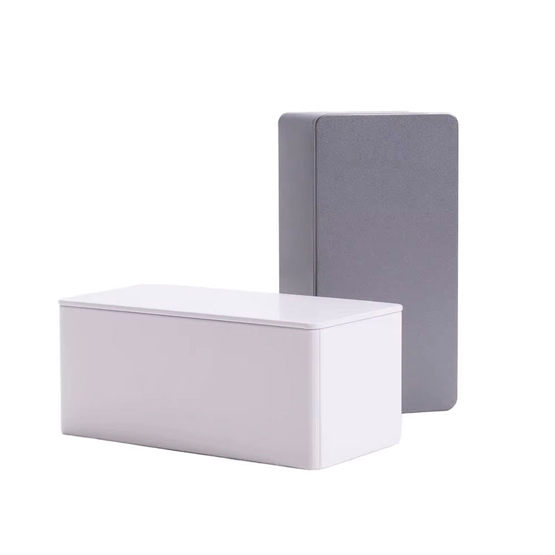 Recyclable Small Square Metal Box for Food Storage of Tea Custom Rectangular Biscuit Chocolate Candy Cake Packaging Tin Box