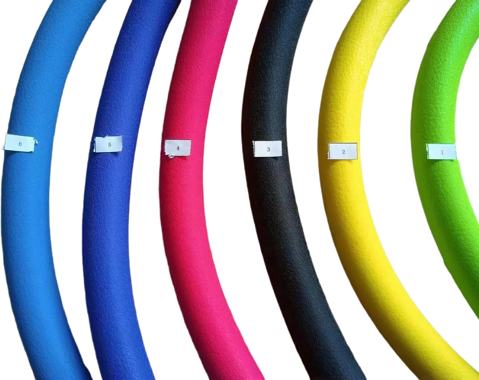 24-Inch Silicone Non-Slip Handrim Covers for Wheelchair Frosted Surface Car Steering Wheel Feel Rehabilitation Therapy Supplies