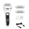 OEM Logo Electric Callus Wireless Remover for Feet LCD Display Hard Skin Grinder with Plastic Foot File