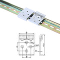 DIN35mm Guide Rail Buckle Snap Hook Type Rail Fixing Clip Bracket for Relative Installation and Rail Mounting