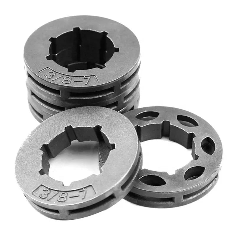 Small 3/8-7 Rim 3/8 Inch Spline 7 Teeth Clutch Sprocket OEM Alloy MS380/MS381 Fit 2 Stroke Gasoline Chainsaw 58cc 3/8" Saw Spare