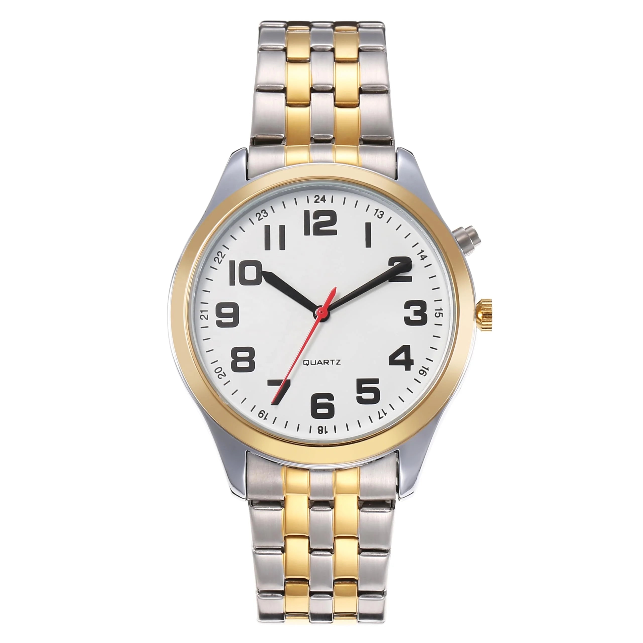 English Talking Watch for Man Speaks the Time Date or Alarm Time Suitable for Elderly People and Visually Impaired People