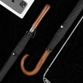 Straight Umbrella Rain Big Golf Umbrella Long Samurai Umbrella New Non-slip Wooden Handle Customized Umbrella