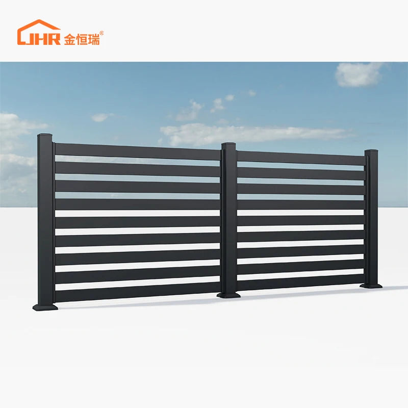 Aluminum Slat Fence Panels Factory Direct Modern Privacy Security Fencing for Commercial Residential Outdoor Projects