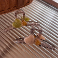 2025 New Jelly-Color Heart-Shaped Hair Clip High-End Plastic Back Head Grip Clip for Women with Curly Hair Shark Hair Accessory