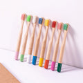 Biodegradable Bamboo Toothbrushes with Colorful Soft Bristles Eco-Friendly Bulk Pack for Hotels & Travel Tooth Brush Set OEM ODM