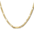 Gemnice Brass Jewelry Manufacturer Gold Plated Brass Jewelry Dainty Custom Tags Charm Figaro Chain Choker Necklace