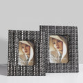Merlin Living Bilderrahmen White Black Fabric Funia Cadre Photos Frame Set Custom Family Decorative Picture Frame for Home Decor