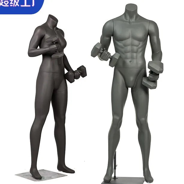 Factory Price Dumbbell Sports Mannequin OEM/ODM New Design Standing Muscle Male Female Mannequin