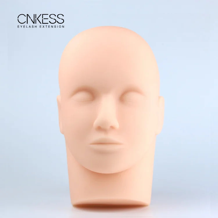 Popular High Quality Easy Clean Hair Practice Mannequin Soft Training Head for Eyelash Wholesale CNK Factory