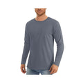 2025 Spring Summer Collection Men's T-Shirt UV-resistant Breathable Sports T-Shirt Crewneck Pullover Solid Colors Long Sleeves