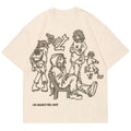 Customized Oversized Vintage T-Shirt Heavyweight 240 Gram Knitted Fabric for Puff Print Screen Design Loose Fit Low MOQ Washed