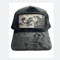 Custom Mesh Velvet Cap Custom Velvet Baseball Trucker Hat Print Applique Patch 5 Panel Velvet Trucker Hats