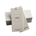 China Factory Clothing Accessories Best Selling Embossed Paper hang Tags With Your logo for Clothing