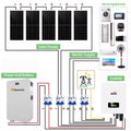 Hybrid Solar Energy Storage System Photovoltaic Panel Kit 5Kw 8Kw 10Kw 12Kw 20Kw Off Grid Battery PV Solar Power Systems