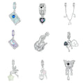 Flexi-Order Pilot 925 Silver Ballet Heart Enamel Pendant Vintage Stackable 2025 Celestial Energy for Jewelry Makers