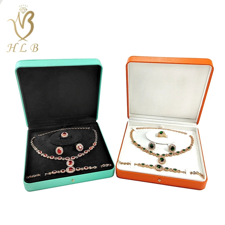 2023 Factory Pu Leather Jewelry Packaging Box Full Set Luxury Jewellery Boxes Packaging