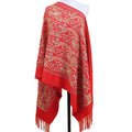 MIO Autumn Winter Warmth All-match Female Ethnic Soft Imitation Cashmere Embroidery Scarf With Tassel Shawls Blanket Scarves