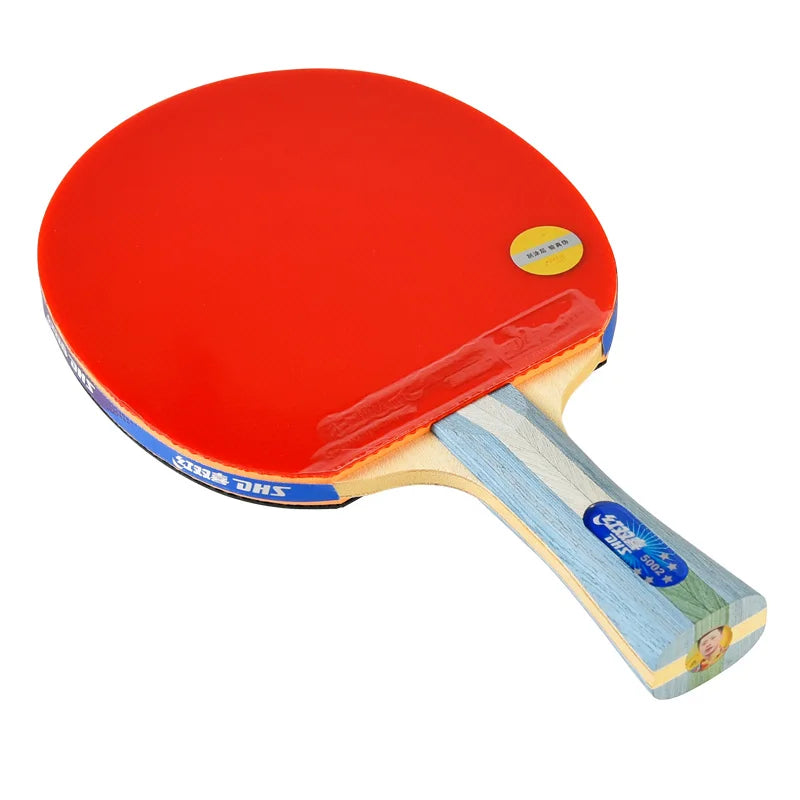 5 Star Dhs Table Tennis Racket Long Rubber Professional Suit Package PingPong Racket Table Tennis Bat
