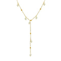 Best Selling Initial Fashion Jewelry Stainless Steel Gold Plated Baroque Pearl Tassel Woman Luxury Statement Necklace