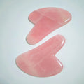 Huiying Wholesale Best Anti Aging Natural Heart Shape Rose Quartz Face Massager Facial Gua Sha