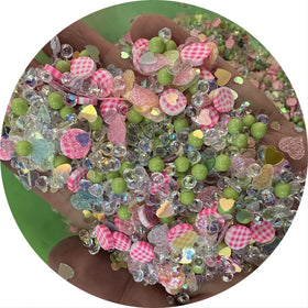 500g/lot Mini Stickers Kawaii DIY Decor Beads Pearls Balls Candy Style for Nail Art Polish Sticker Embellishment