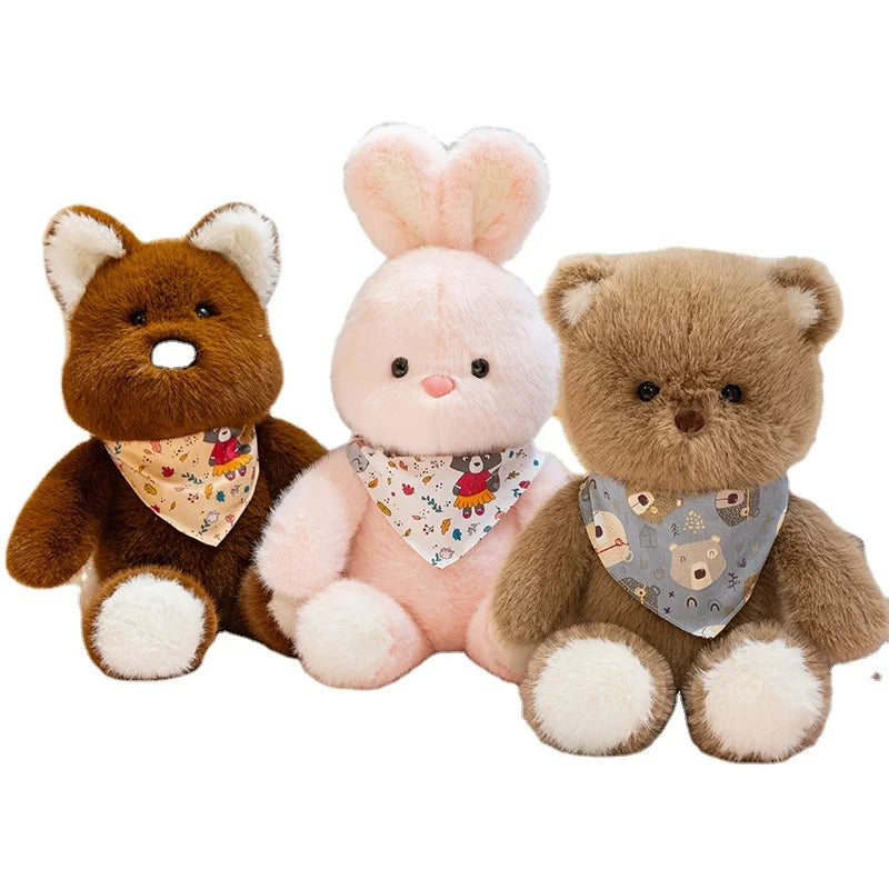 Super Soft Custom Bear Plush Doll Adorable Stuffed Dog Plush Toy Cozy Rabbit Stuffed Animals Plushie Toy Gift
