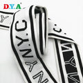 Manufacturer Customize Multi Widths Jacquard Logo Knitted Webbing for Clothing Garments Accessories