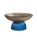 European Style Round Crystal Fruit Glass Tray & Plate Self-Adhesive Home Decoration with Different Sizes for Room Use