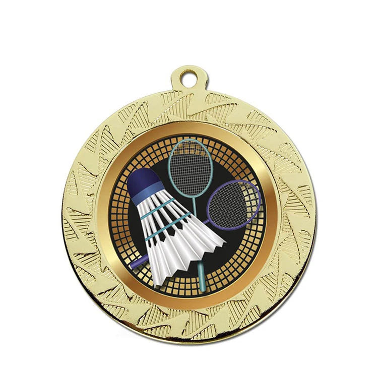 Wholesale Custom Metal Zinc Alloy Sport Medal Maker Die Cast Personalised De Badminton Medals