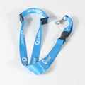 Custom Logo Eco-Friendly Polyester Double Safety Buckle Quick Release Metal Hook Key Chain Brand Lanyard