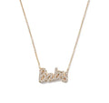 Milskye Fashion Fine Jewelry for Women 2024 14k Gold Plated 925 Silver Cz Letter Baby Cute Necklace