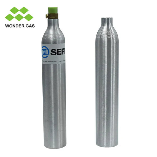 0.6L Soda Cylinder TPED Certification Alibaba Suppliers Liquid Co2 Beer Cylinder Aluminum Co2 Cylinder