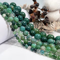 Wholesale Natural Moss Agate Gemstone Round Loose Beads for Jewelry Making DIY Handmade Crafts 8mm 10mm 12mm 14mm Stone Beads