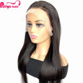 Fast Delivery Transparent Closure Swiss Lace Wig Remy Hair Long Indian Straight Human Hair HD Lace Front Wigs for Black Women