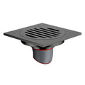 OEM Wholesale Brass Floor Drain 10x10 CM Square Gun Metal Grey Bathroom Floor Trap with Anti Odor Drainer Shower Floor Drain