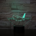 3D Led Light Base 4mm/3mm  Acrylic Airplay Designs Touch Sensor Toilet Night Light RGB Table Lamp