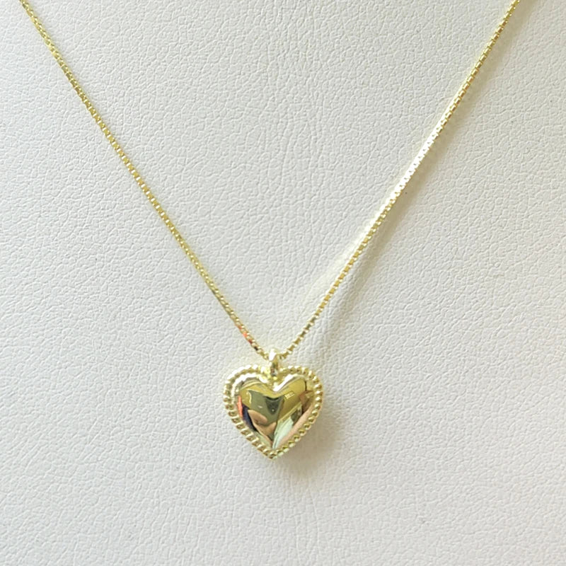 Mini Heart Charms 925 Sterling Silver Heart Necklace